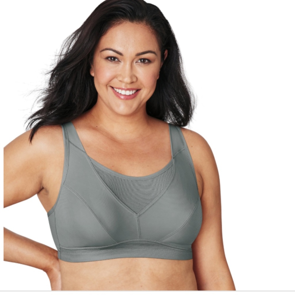 Playtex Women's Secrets Bounce Control Wireless Bra US4221 - Coolest Gray NWT